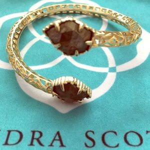 Kendra Scott Bracelet - Gunmetal Stone - Gold